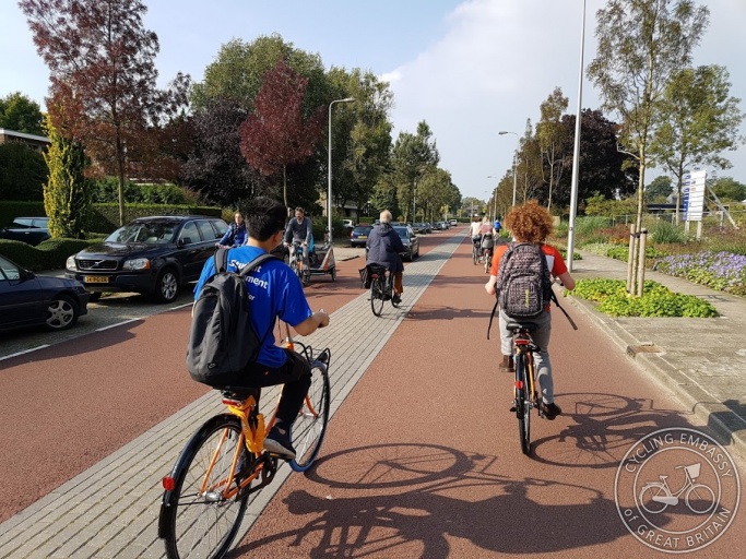 Cycle street, fietsstraat, Utrecht, NL