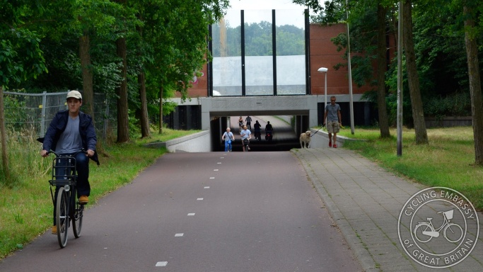 Cycling and walking underpass Zwolle bypass
