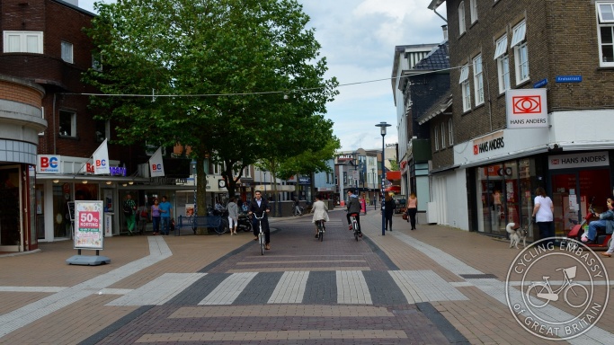 Low-traffic city centre street, Assen, Netherlands