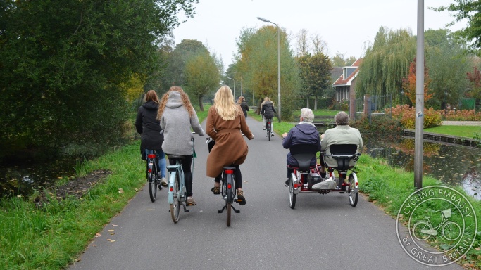Low motor traffic cycle street, Gouda, NL
