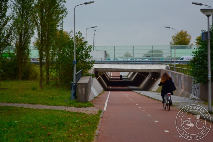 Cycling underpass, Delft, NL