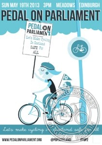 Pedal on Parliament 2013 poster