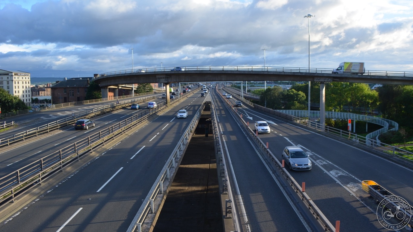 Glasgow Bridge to Nowhere M8 motorway