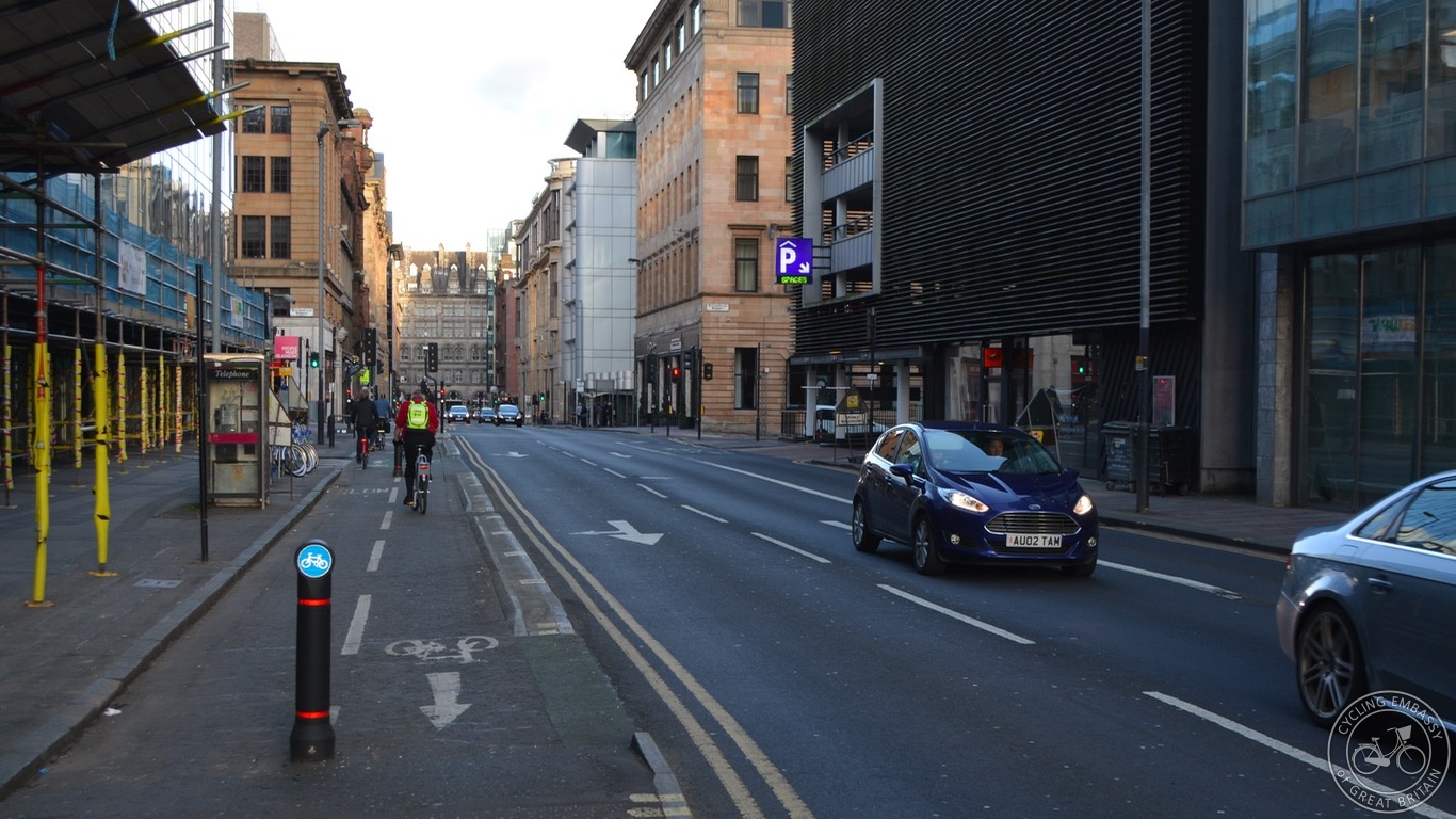 Glasgow city centre cycleway