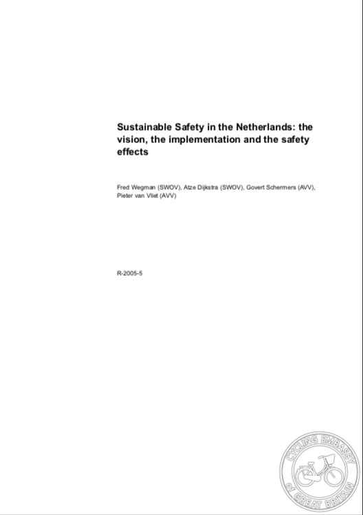 SWOV Sustainable Safety 2005